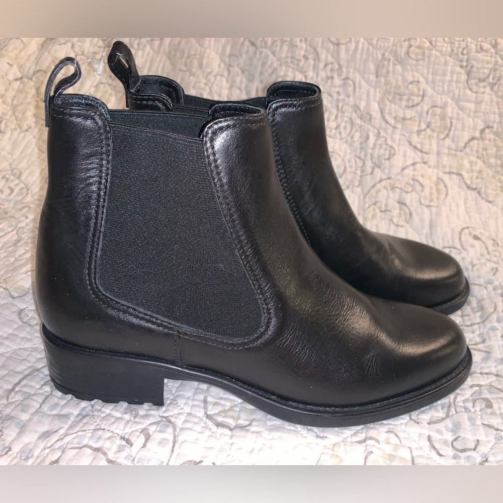 SAS Black Heeled Boots